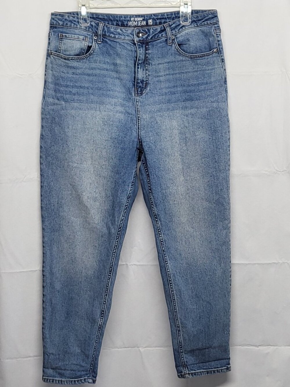 Hot Topic HT Denim  Mom Jeans Womens Size 15 High Rise Relaxed Tapered Stretch